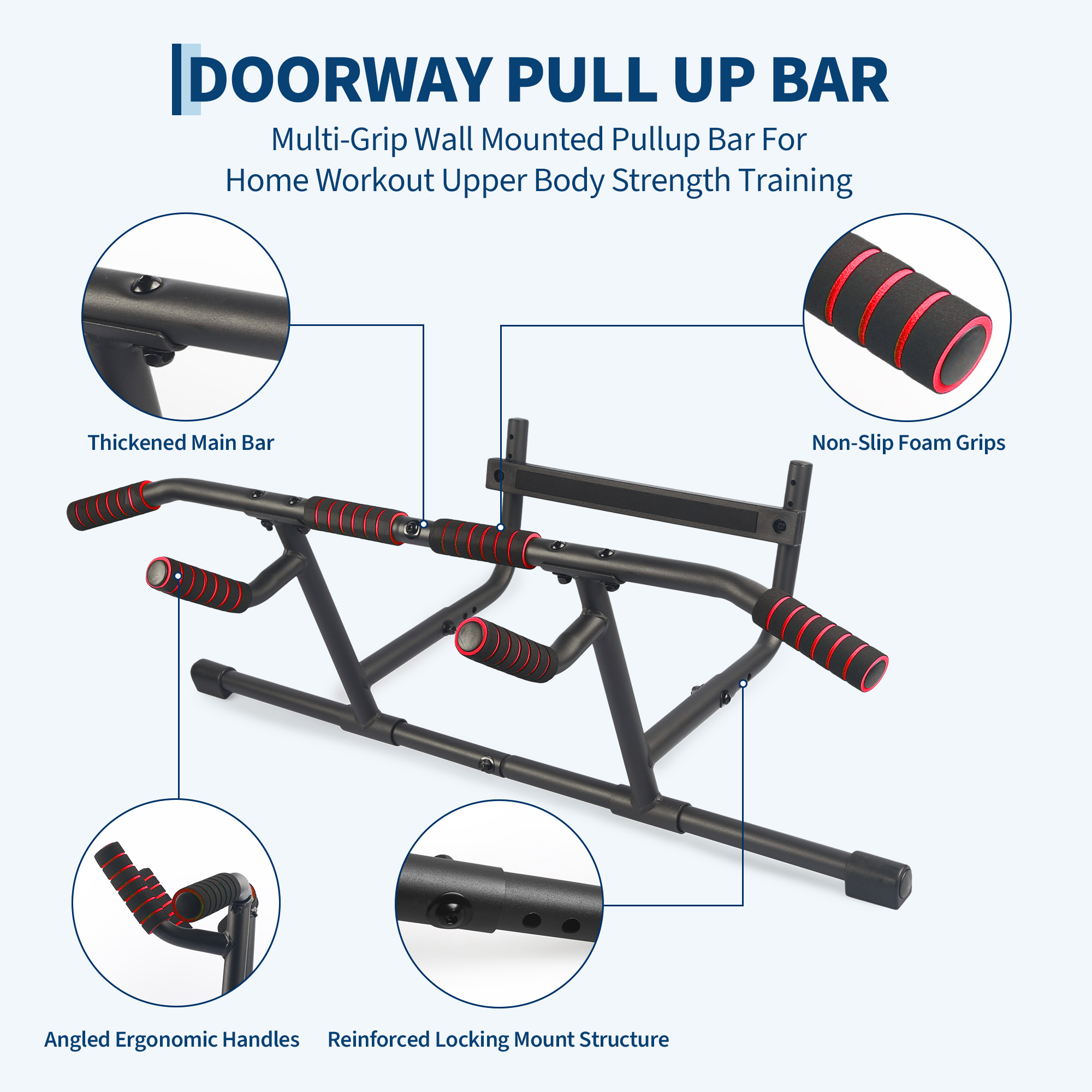 Regulowany drążek do podciągan – Door Pull Up Bar No Screw recenzja i cena